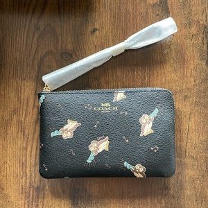 Coach penguin wristlet